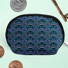 Boomarang Pattern Wave Waves Chevron Green Line Accessory Pouches (medium)  by Mariart