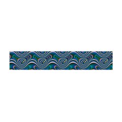 Boomarang Pattern Wave Waves Chevron Green Line Flano Scarf (mini)