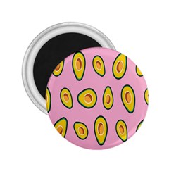 Fruit Avocado Green Pink Yellow 2 25  Magnets by Mariart