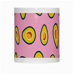 Fruit Avocado Green Pink Yellow White Mugs Center