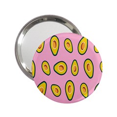 Fruit Avocado Green Pink Yellow 2 25  Handbag Mirrors by Mariart