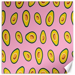 Fruit Avocado Green Pink Yellow Canvas 12  X 12  