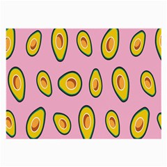 Fruit Avocado Green Pink Yellow Large Glasses Cloth