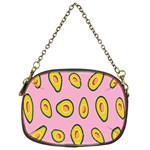 Fruit Avocado Green Pink Yellow Chain Purses (Two Sides)  Front