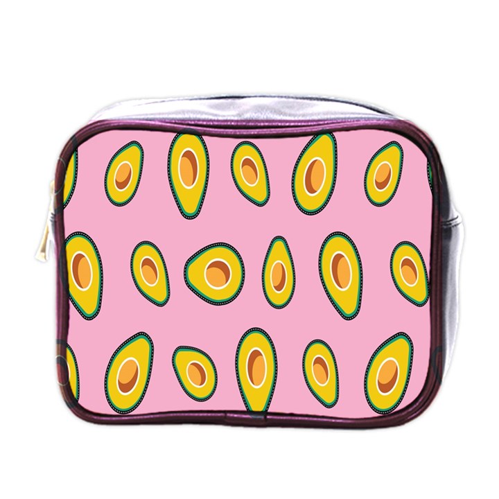 Fruit Avocado Green Pink Yellow Mini Toiletries Bags