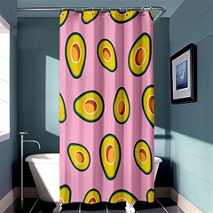 Fruit Avocado Green Pink Yellow Shower Curtain 36  X 72  (stall)  by Mariart