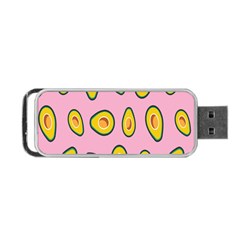 Fruit Avocado Green Pink Yellow Portable Usb Flash (two Sides)