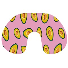 Fruit Avocado Green Pink Yellow Travel Neck Pillows