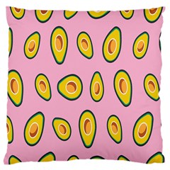 Fruit Avocado Green Pink Yellow Standard Flano Cushion Case (one Side)