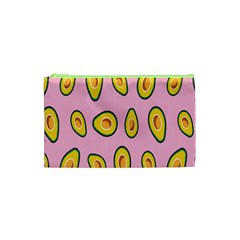 Fruit Avocado Green Pink Yellow Cosmetic Bag (xs)