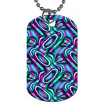 Circle Purple Green Wave Chevron Waves Dog Tag (One Side) Front