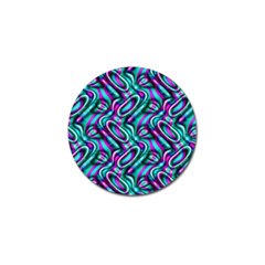 Circle Purple Green Wave Chevron Waves Golf Ball Marker (4 Pack) by Mariart