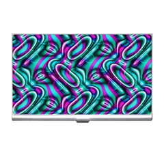 Circle Purple Green Wave Chevron Waves Business Card Holders by Mariart