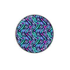 Circle Purple Green Wave Chevron Waves Hat Clip Ball Marker by Mariart