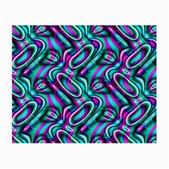 Circle Purple Green Wave Chevron Waves Small Glasses Cloth by Mariart