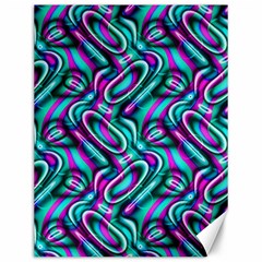 Circle Purple Green Wave Chevron Waves Canvas 12  X 16   by Mariart