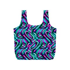 Circle Purple Green Wave Chevron Waves Full Print Recycle Bags (s) 