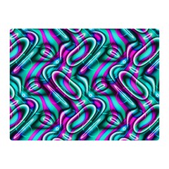 Circle Purple Green Wave Chevron Waves Double Sided Flano Blanket (mini)  by Mariart