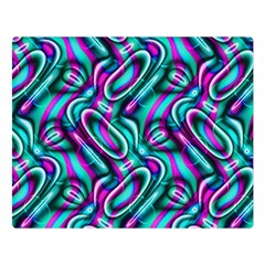 Circle Purple Green Wave Chevron Waves Double Sided Flano Blanket (large)  by Mariart