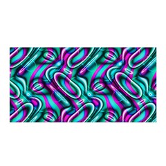 Circle Purple Green Wave Chevron Waves Satin Wrap by Mariart