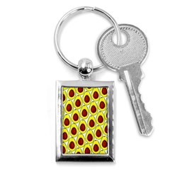 Avocados Seeds Yellow Brown Greeen Key Chains (rectangle) 