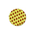 Avocados Seeds Yellow Brown Greeen Golf Ball Marker Front