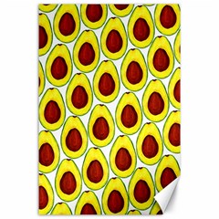 Avocados Seeds Yellow Brown Greeen Canvas 24  X 36  by Mariart