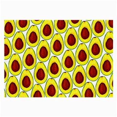 Avocados Seeds Yellow Brown Greeen Large Glasses Cloth (2-side) by Mariart