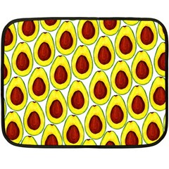 Avocados Seeds Yellow Brown Greeen Double Sided Fleece Blanket (mini)  by Mariart