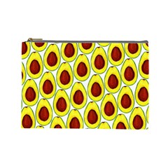 Avocados Seeds Yellow Brown Greeen Cosmetic Bag (large)  by Mariart