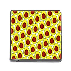 Avocados Seeds Yellow Brown Greeen Memory Card Reader (square) by Mariart