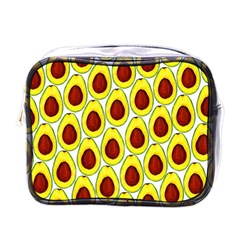 Avocados Seeds Yellow Brown Greeen Mini Toiletries Bags by Mariart