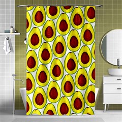 Avocados Seeds Yellow Brown Greeen Shower Curtain 48  X 72  (small)  by Mariart