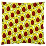 Avocados Seeds Yellow Brown Greeen Large Flano Cushion Case (Two Sides) Back