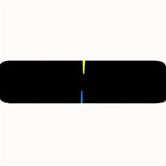 Heart Monitor Screens Pulse Trace Motion Black Blue Yellow Waves Large Bar Mats