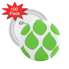 Green Water Rain 2 25  Buttons (100 Pack)  by Mariart