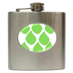 Green Water Rain Hip Flask (6 Oz) by Mariart