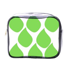 Green Water Rain Mini Toiletries Bags by Mariart