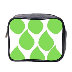 Green Water Rain Mini Toiletries Bag 2-side by Mariart