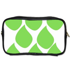 Green Water Rain Toiletries Bags by Mariart