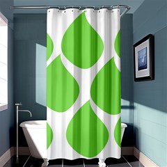 Green Water Rain Shower Curtain 36  X 72  (stall) 