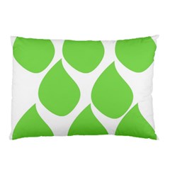 Green Water Rain Pillow Case (two Sides) by Mariart