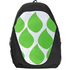 Green Water Rain Backpack Bag by Mariart