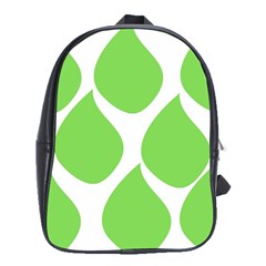 Green Water Rain School Bags (xl)  by Mariart