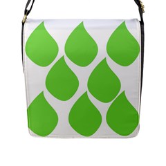 Green Water Rain Flap Messenger Bag (l)  by Mariart