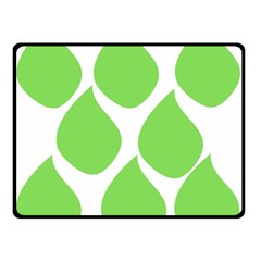 Green Water Rain Double Sided Fleece Blanket (small) 