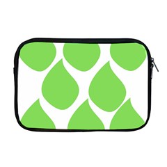 Green Water Rain Apple Macbook Pro 17  Zipper Case by Mariart