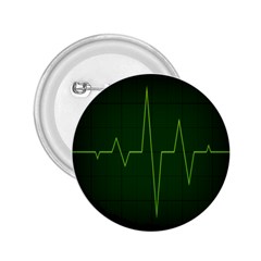 Heart Rate Green Line Light Healty 2 25  Buttons