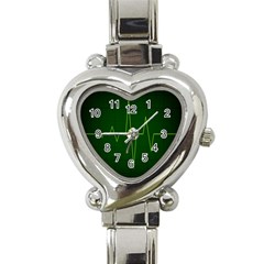 Heart Rate Green Line Light Healty Heart Italian Charm Watch