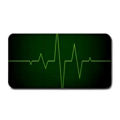 Heart Rate Green Line Light Healty Medium Bar Mats